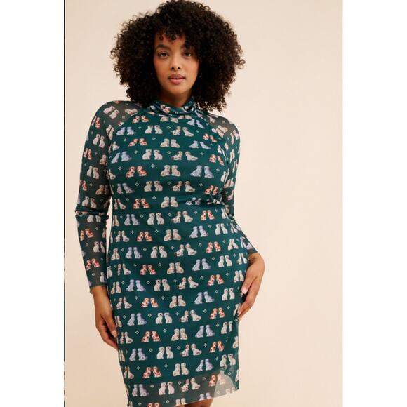 Rachel Antonoff x Nuuly Lilly Dress Size X Large - Picture 1 of 9